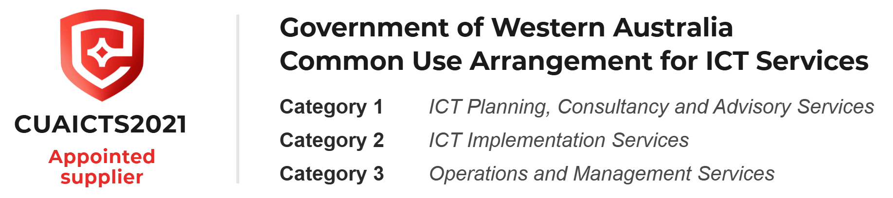 WA Government CUA ICTS2021 Approved Supplier