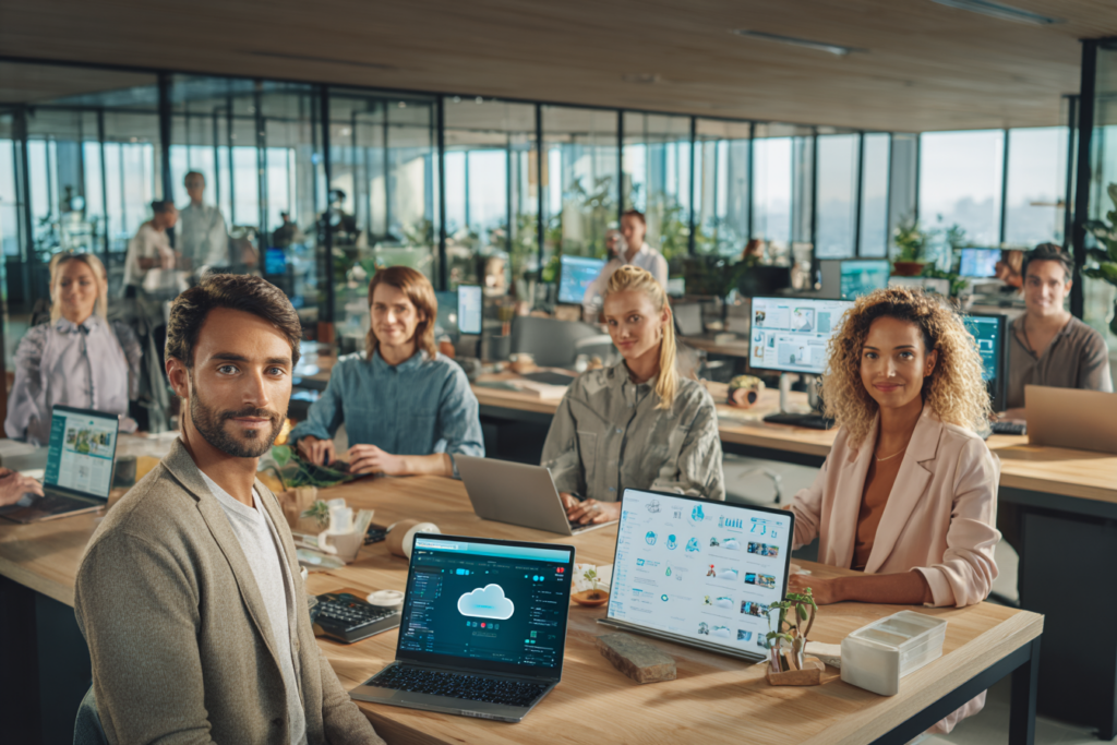 Remote Australian employees accessing cloud-based business systems
